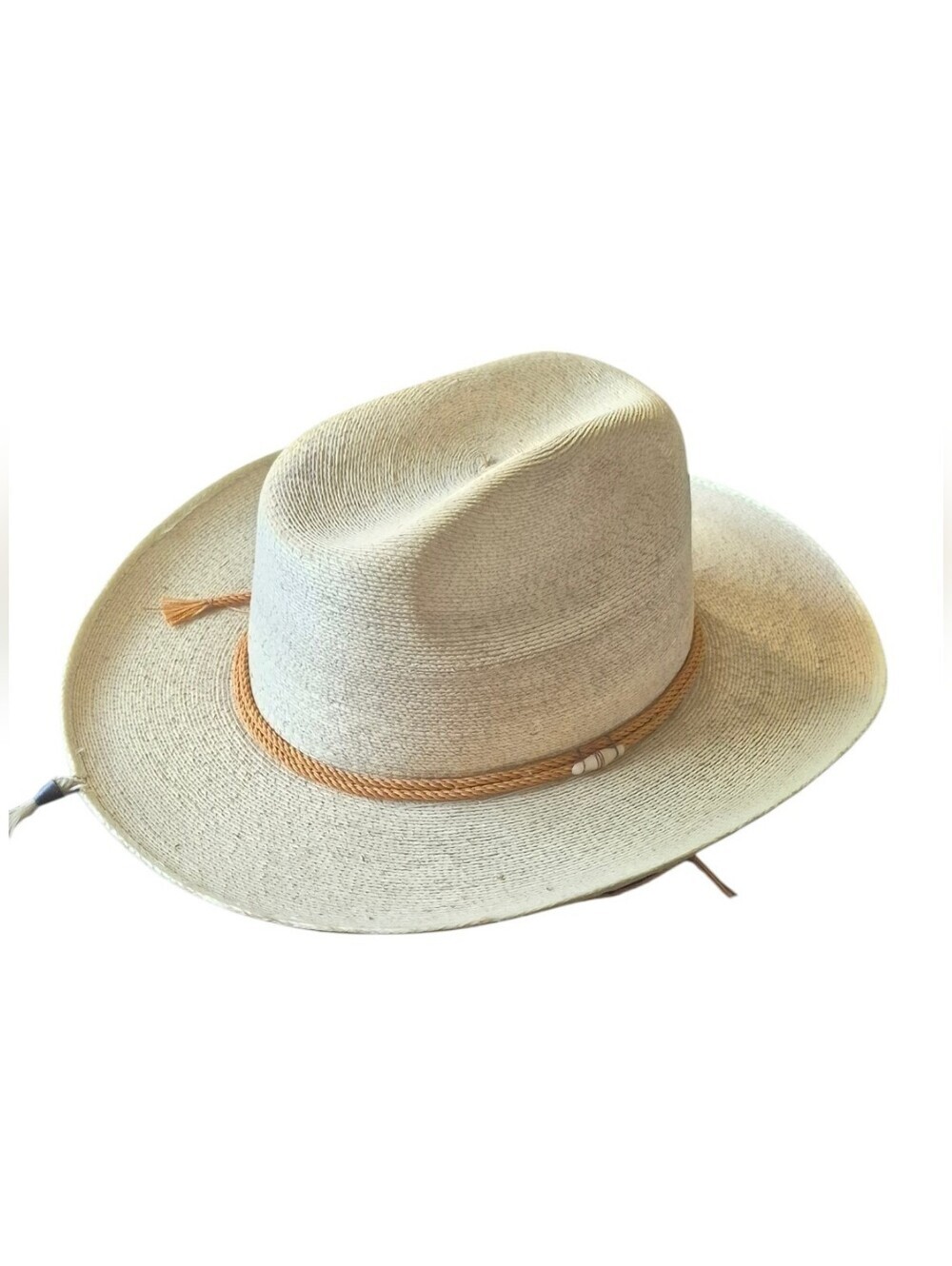 Vintage Casa Chávez Handwoven Mexican Straw Hat."cowboy Vintage Made In Mexico